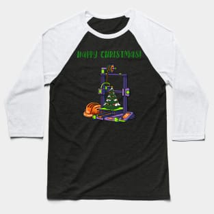 3D Printer #4 Christmas Edition Baseball T-Shirt